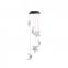 Decor Solar Wind Chimes,Star and Moon Outdoor Wind Chimes, Colorful Change Solar Wind Chime for Home Party