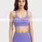 Low Moq Cross Backless Crop Sports Bras Women Gym Yoga Breathable Sling Straps Tops Nylon Spandex