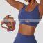 Women Sexy Front Hollow Out Backless Crop Tops Wholesale Wide Shoulder Straps Sports Bras