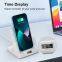 Three-in-one 15W Alarm Clock Wireless Charging Multifunction 3 in 1 Charger Stand Charging Wireless Charger Station