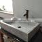 Modern Design Polished Rectangular Bathroom Marble Sink