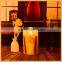 plain top LED flameless candle wax, birthday soy candle wax/