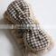 plaids bowknot bath hair headbands for women face washing or facial mask
