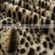 100 % polyester imitation leopard faux fur fabrics
