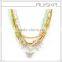 wholesale gold plating chain colorful beads chain with rhinestone buttlefly cheapest necklace