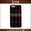 Gridiron Pattern Wood+PC Hard Back Cover Case for iphone 6s
