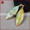 Marquise Drop Natural Stone Pendants Gem Stone Turquoise Pendant Necklace