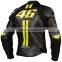 Custom made leather jacket/fashion leather jacket/Men Motorbike racing Leather Jacket/Motorcycle Biker Jacket/WB-MB-DN-VR46