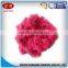 Dope dyed fire-proof polyester fiber with red
