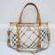 2016  express china Patchwork Women's Handbags one Shoulder Cross-body Bag Embossed Genuine Leather Women Bags