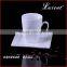 wholesale factory price unique shape coffee cup and saucer