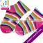 Neon Rainbow Multi Color Striped Stockings Leggings Pantyhose Tights