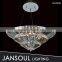 fancy art glass bowl modern crystal pendant light