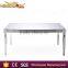 Elegent Appearance Wedding Glass Top Metal Banquet Table,glass Mirror Dining Table