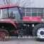 Chinese Red !! Big Farm Tractor, 130 hp 4WD Farm tractors with implements,front end loader,backhoe,log trailer with crane