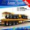 AOTONG low price drawbar trailer /Tow Dolly Flatbed Container Full Trailer (30ton)