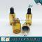 2ml (5/8 dram) essential oil Glass Dropper Bottle with gold top and black rubber                        
                                                Quality Choice