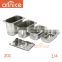 Wholesale stainless steel 201and 304 food container set /warmer buffet serving plate /food pan with lid