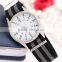 Stainless Steel Mens Watch Colorful Nylon Strap Sports Wrist Watch with white alloy watch case