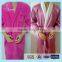 new styles velvet bathrobe/high quality bright colored silk bathrobe
