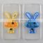 Transparent TPU Attractive Sable mouvant rabbit cell phone case
