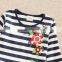 (LH5908) 4-8Y Neat new girl dresses with flowers on it fancy dresses latest cotton frock designs kids embroidery dress wholesale