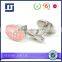 Factory custom pink cufflinks high quality and cheap