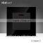 2015 China New Products Wallpad Luxury Black Crystal Glass 45A With LED on/off Push Button Wall Light Electric Switch Socket