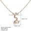 Women's Silver Plated Pendant Necklace Cubic Zirconia White Pearl