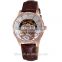 2015 Alibaba Express Genuine Leather popular white ladies wrist watch