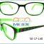 2016 new style made in china C.P injection plastic double color eyeglasses frame for adult