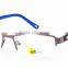 Fashioned oem men half-rim glasses frames eyewear stainless steel                        
                                                                                Supplier's Choice
