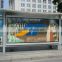 Custom bus stop shelter billboard