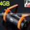 Built-in 4GB Swimming Diving Waterproof MP3 Player Sports MP3 Player With FM Radio Headphones USB Charging Cable