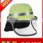 PP!Plastic Fire helmet with cover sale for adult