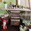 Modern Living room furniture wood Cheap antique folding ironing board with baskets