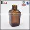 square 25ml black brown glass bottle cosmetic serum dropper bottle