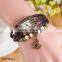New Women Vintage Horse Red Leather Wrist Bracelet Watch                        
                                                Quality Choice