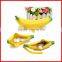 Innovative banana shape handbag cute beautiful silicone purse for fashion