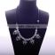 Fancy Acrylic Pendant Necklace, Flower Shape Crystal Jewelry Necklace Stone Necklace for Elegant Women//