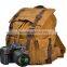 Canvas Backpack Digital Leather Camera Bag