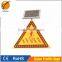 Solar traffic signs for attention to signal light sign