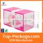Custom small clear plastic box, hard plastic packaging box for cosmetic
