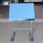 Adjustable angle worktop desk single desk and chair