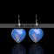 2016 New Trendy Heart Opal Stone Dangles Earrings For Women