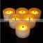 Best choice New 12 LED Rechargeable light Flameless tea Light decorative Candle For Party Wedding Xmas