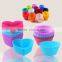 Premium Reusable Silicone Baking Cups Muffin Cups in vibrant color