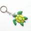 Wholesale Cute Funny Tortoise Soft PVC Rubber Key chain Manufacture