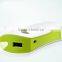 Universal power bank 5200mAh white slim portable mobile power bank with flash light