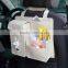 Simple White Felt Car Back Seat Beverage Book Toy Diaper Organizer, Car Bag Back Seat Storage Bag